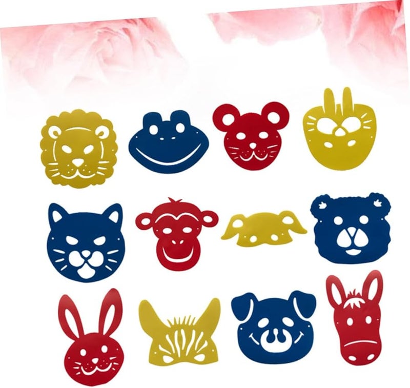 Cartoon Animal Painting Stencils Set for Kids DIY Art and Craft Activities Colorful Safe Portable - Image 3